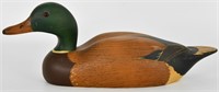 Folk Art Vintage Hand carved Wood Mallard