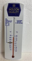 Molson Quality  thermometer 2.5x 8 inch