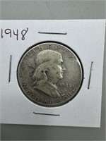 1948 Franklin Silver Half Dollar