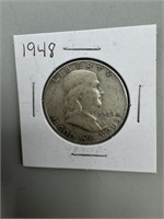 1948 Franklin Silver Half Dollar