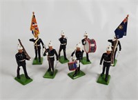 8 Cast Metal British Soldiers, 1986 Britains Co.