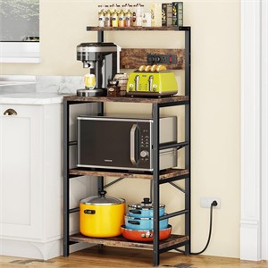 $228  Anycoo Kitchen Bakers Rack, Brown