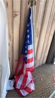 American Flag w/Pole & Mount, 36" x 60"