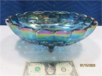 CarnivalType Glass Blueish 15" Centerpiece Bowl