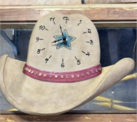 Texas hat Decor clock