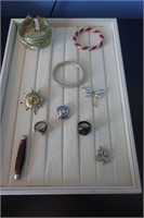 Costume Jewelry and pocket knife