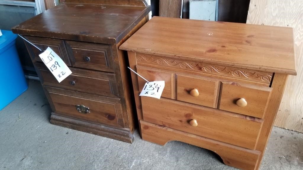 2 Vintage Bedside Tables