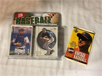Sealed baseball cards