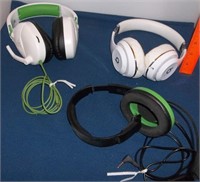 3 Sets of Gaming Head Phones w/ Mics