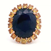 10ct R/G Sapphire 13.48ct ring