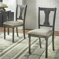 New Burntwood Dining Chair, Set of 2
