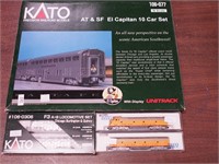 Four Kato N scale model railroad items: