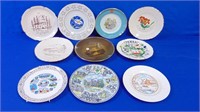 Lot Of Souvenir Collectors Plates (10)