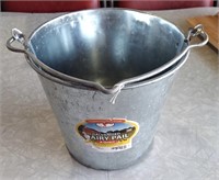 New Galvanized Dairy Pail