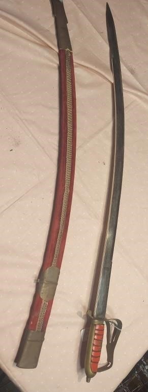 Vintage Decorative Sword and Scabbard