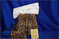 Michael Kors Leather and Leopord Print Fur