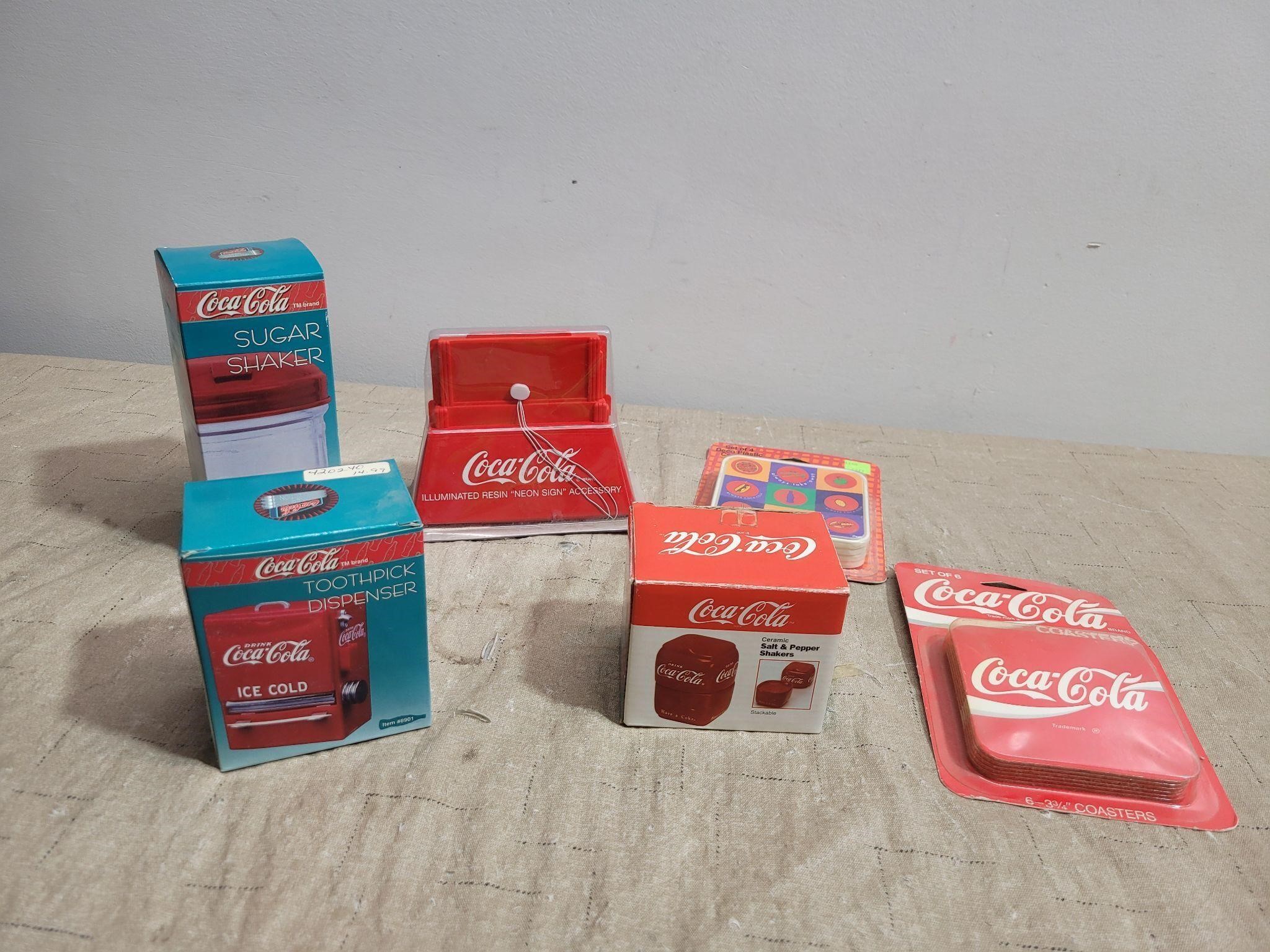 Coca-Cola Kitchen Items Salt & Pepper, Toothpick