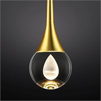 NEW $117 Teardrop Crystal Pendant Light *Silver