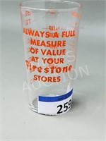measuring glass - Firestone advertising
