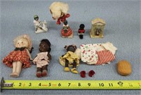 Vintage Small Colored Dolls/ Figures