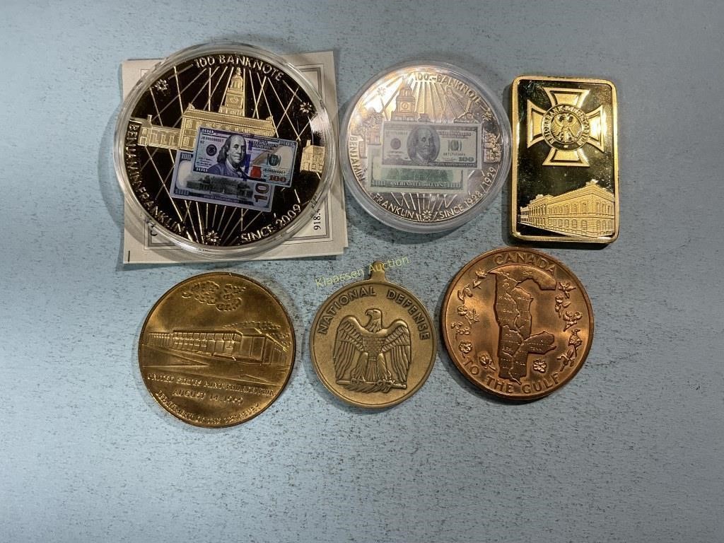 Medallions, NO precious metals