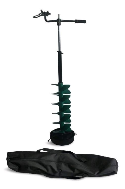New Woods™ Ice Fishing E-Drill Auger Combo, 8-in