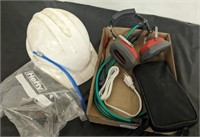 HARD HAT, EAR PROTECTION, CABLE TRACKER