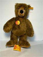 #3 - Steiff Dark Brown Mohair Bear 0128/34