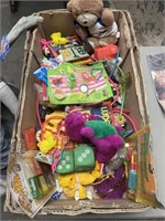 Large Box of Vintage Kids Toys and Trinkets