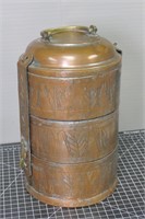 Handmade Indian Lunch Box - Copper