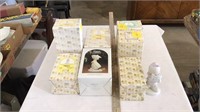 Precious moments figurines 7 boxes in lot