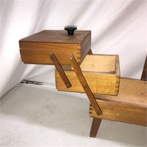 Wood Sewing Box