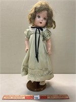 PRETTY VINTAGE DOLL WITH STAND