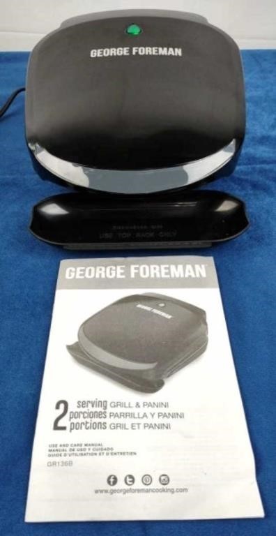 George Foreman 2 Serving Grill & Panini
