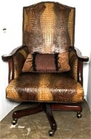 Reptile Textured Rolling Executive Office Chair