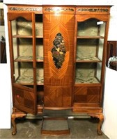 Antique Asian Inspired Display Cabinet