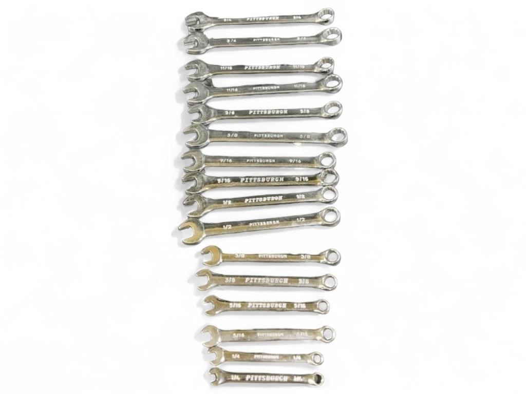 16pc Pittsburgh combination wrenches