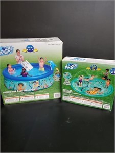Pool, Splash pad and 2 Floats Summer Fun