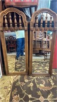 Pair of Spindle Top Mirrors