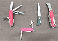 Bag 5 Knives - 2 Multi Purpose Knives, Gerber