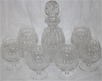 7 PCS. WATERFORD TO INCLUDE (6) 5 1/4" BRANDY