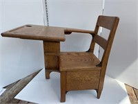 Vintage wood childs school desk