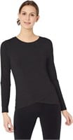 XXL  Relaxed-Fit Long-Sleeve Cross-Front T-Shirt