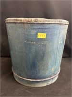 Blue Painted Banded Bucket