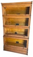 FOUR SECTION ANTIQUE BARRISTER'S BOOKCASE