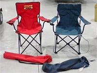 (2) Folding Arm Chairs / Camping Chairs