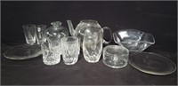 Box of glass & crystal items - Stuart, The