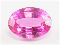 12.80ct Oval Cut Pink Natural Ruby GGL