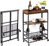 Bar Cart, 4-Tier Wine Cart 35.5''