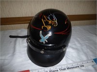 Custom Eagle Motorcycle Helmet - Pelton Signed